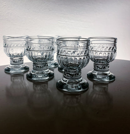 Riihimäen Lasi | Full Set 6 spirits glasses Olga