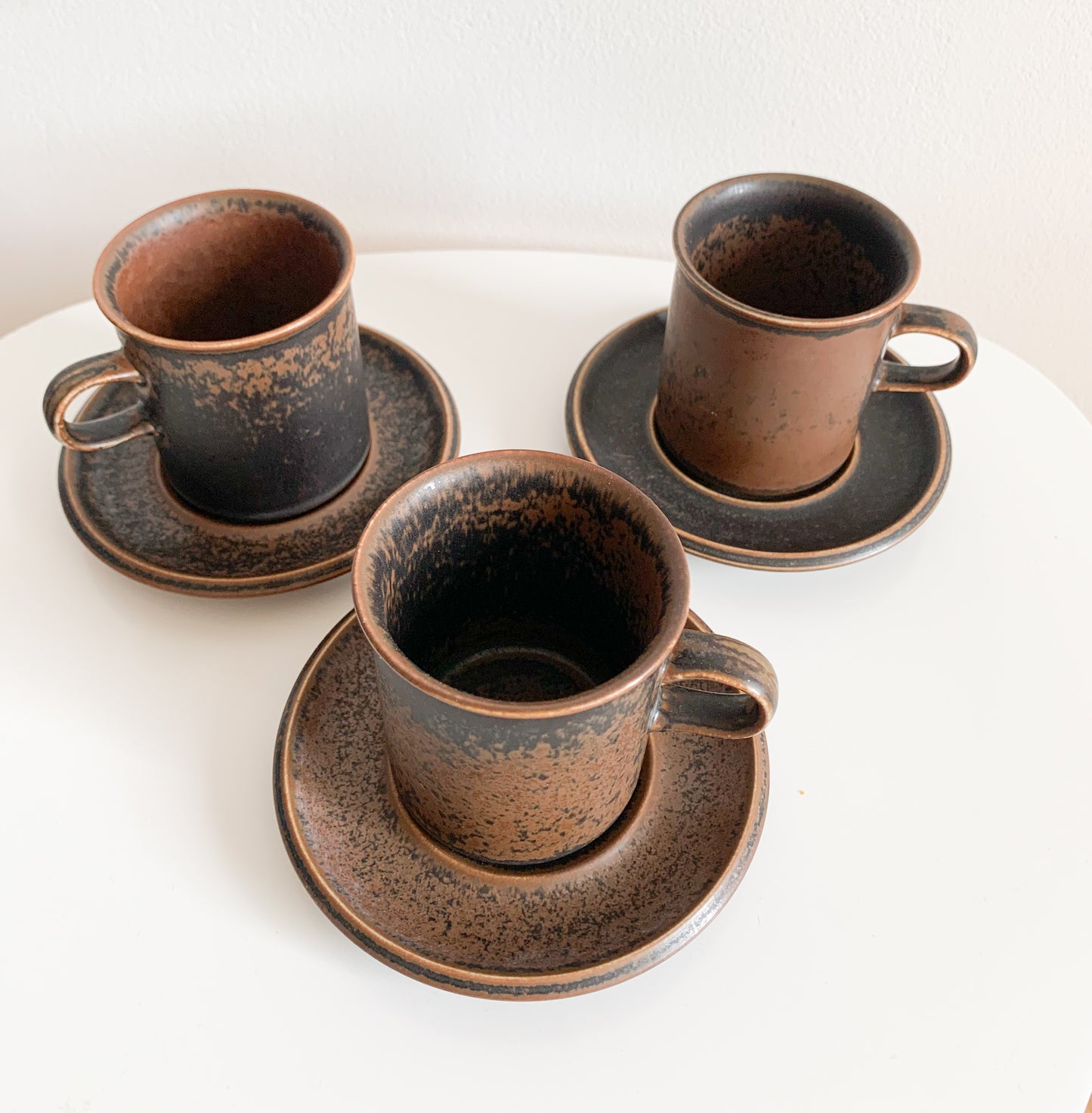 Arabia Finland | Trio of Ruska coffee cups