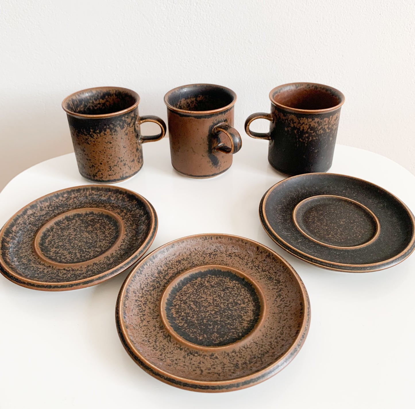 Arabia Finland | Trio of Ruska coffee cups