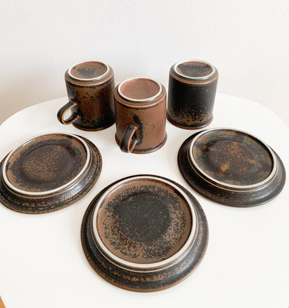 Arabia Finland | Trio of Ruska coffee cups