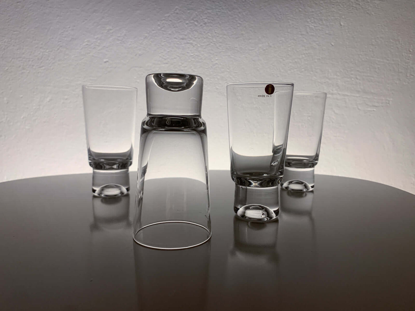 Tapio Wirkkala Iittala, 4 Shot Glasses Set Future Series