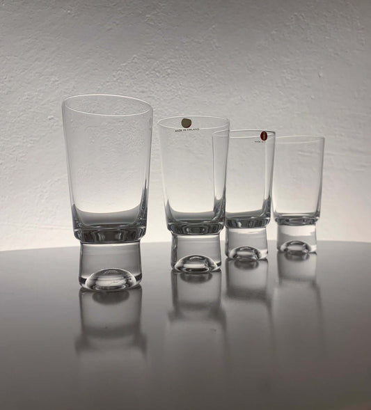 Tapio Wirkkala Iittala, 4 Shot Glasses Set Future Series