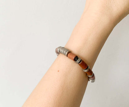 Aarikka Finland, wood bracelet Tamara, 1980s