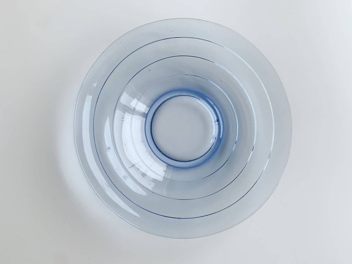 Azure Blue 5 dessert plates in style of Bölgeblick Aino Aalto