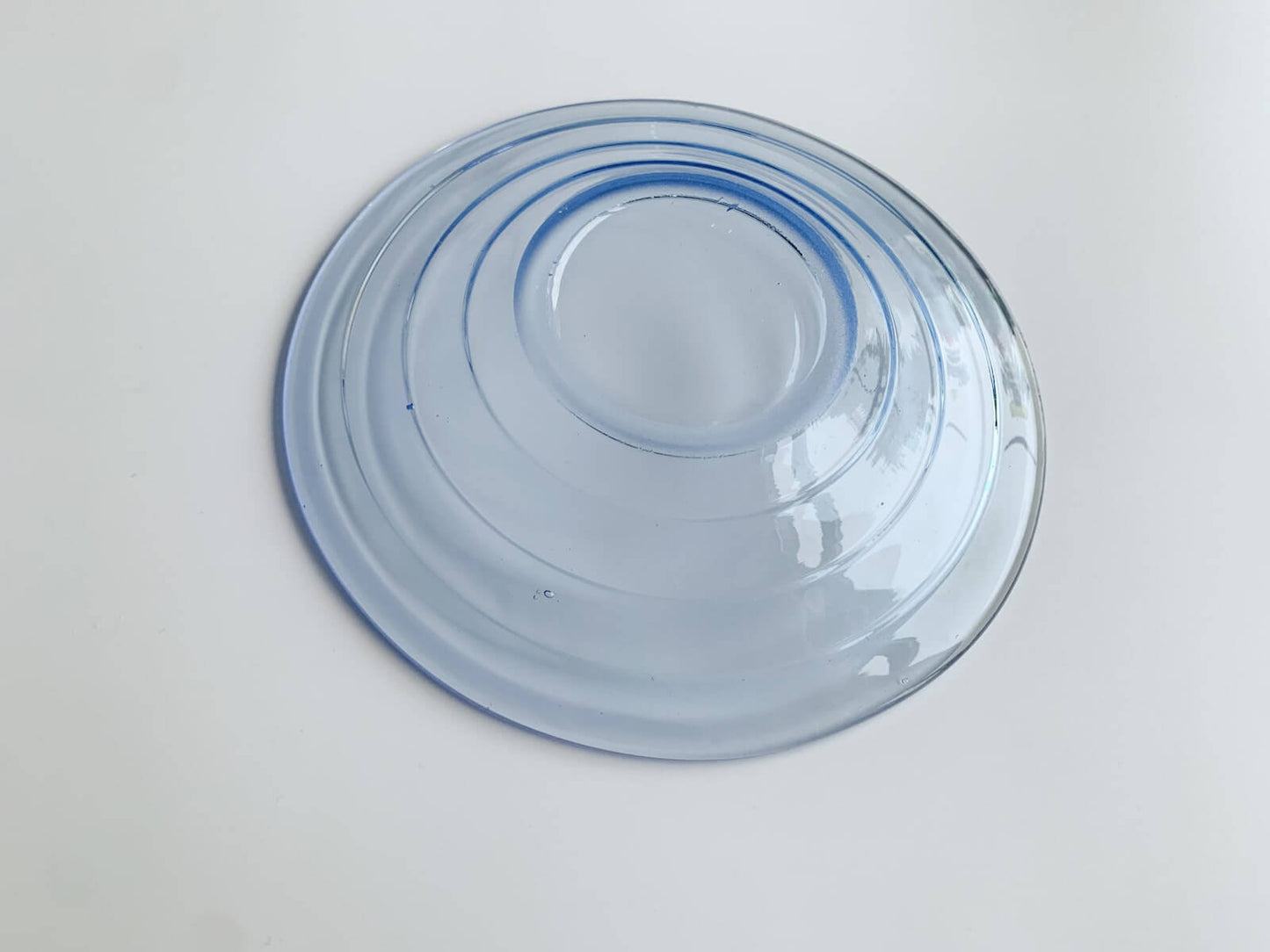 Azure Blue 5 dessert plates in style of Bölgeblick Aino Aalto