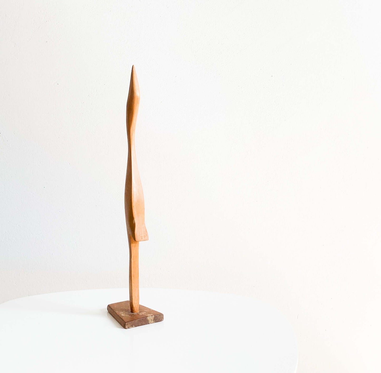 Hand-carved wooden crane sculpture | 1950s to 1960s