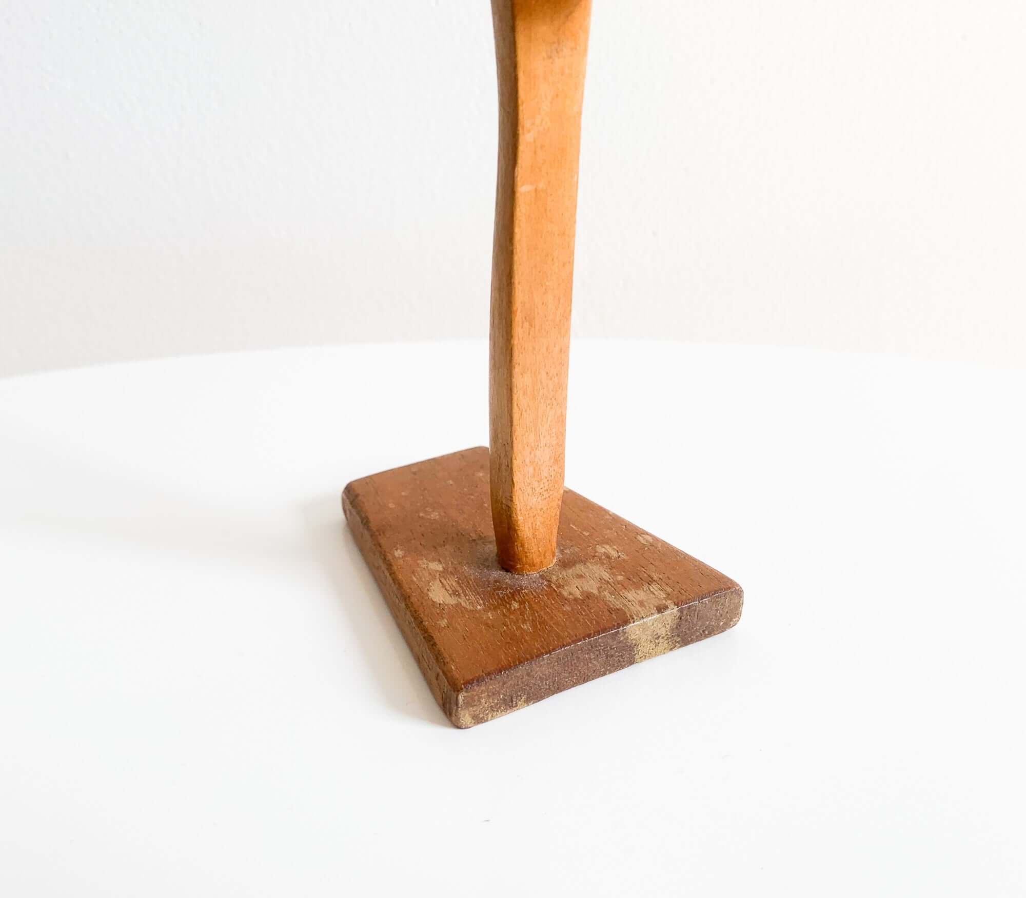 Hand-carved wooden crane sculpture | 1950s to 1960s – Molna Vintage