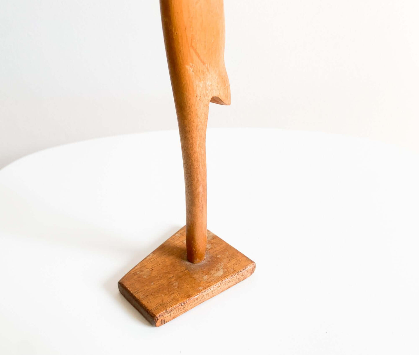Hand-carved wooden crane sculpture | 1950s to 1960s