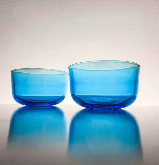 Kaj Franck | 2 Fasetti bowls, Nuutajärvi Finland