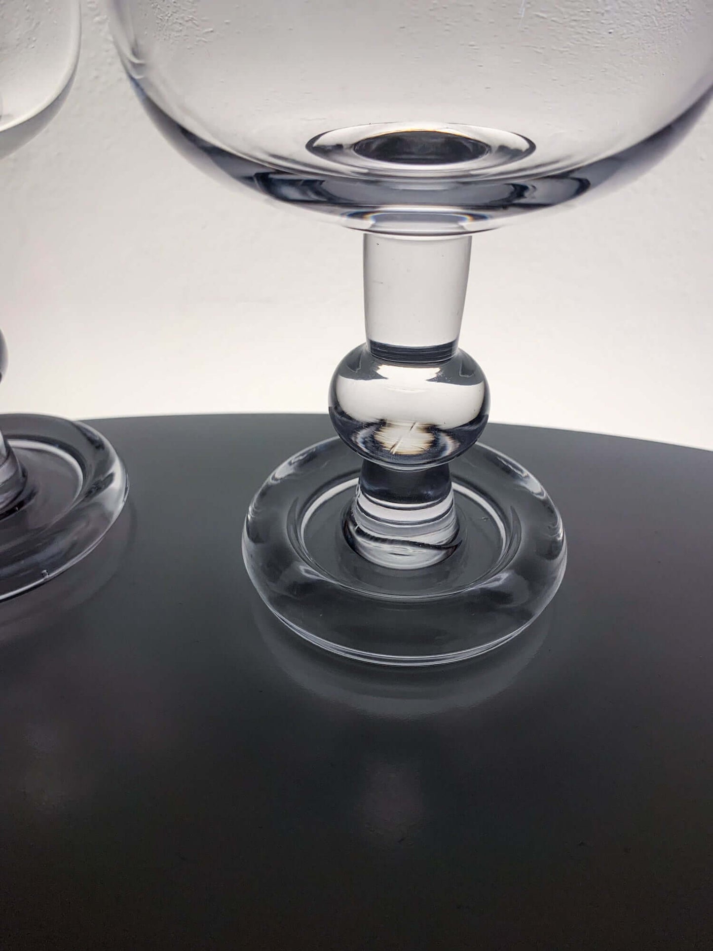 2 Large Crystal Goblets | Possible Holmegaard
