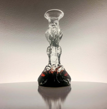 Art Glass Candle Holder & Figurine, 20 cm, Humppila Finland
