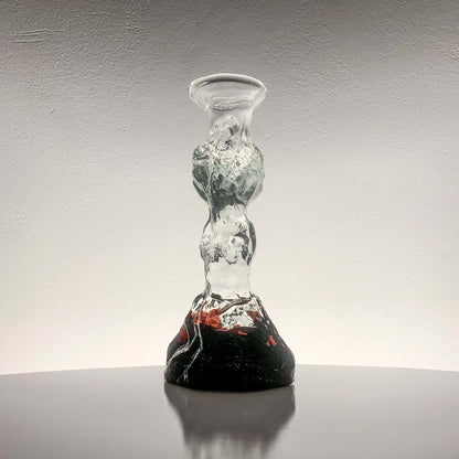Art Glass Candle Holder & Figurine, 20 cm, Humppila Finland