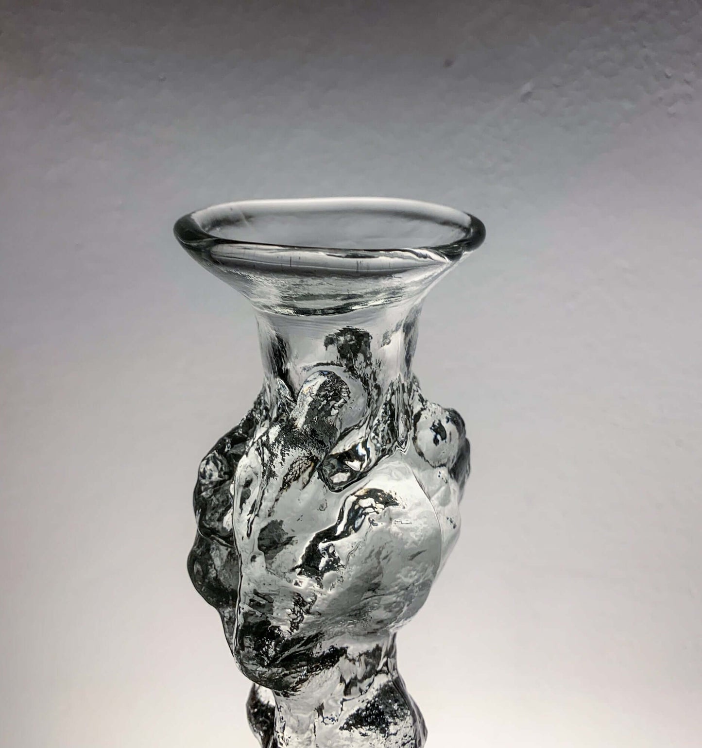 Art Glass Candle Holder & Figurine, 20 cm, Humppila Finland
