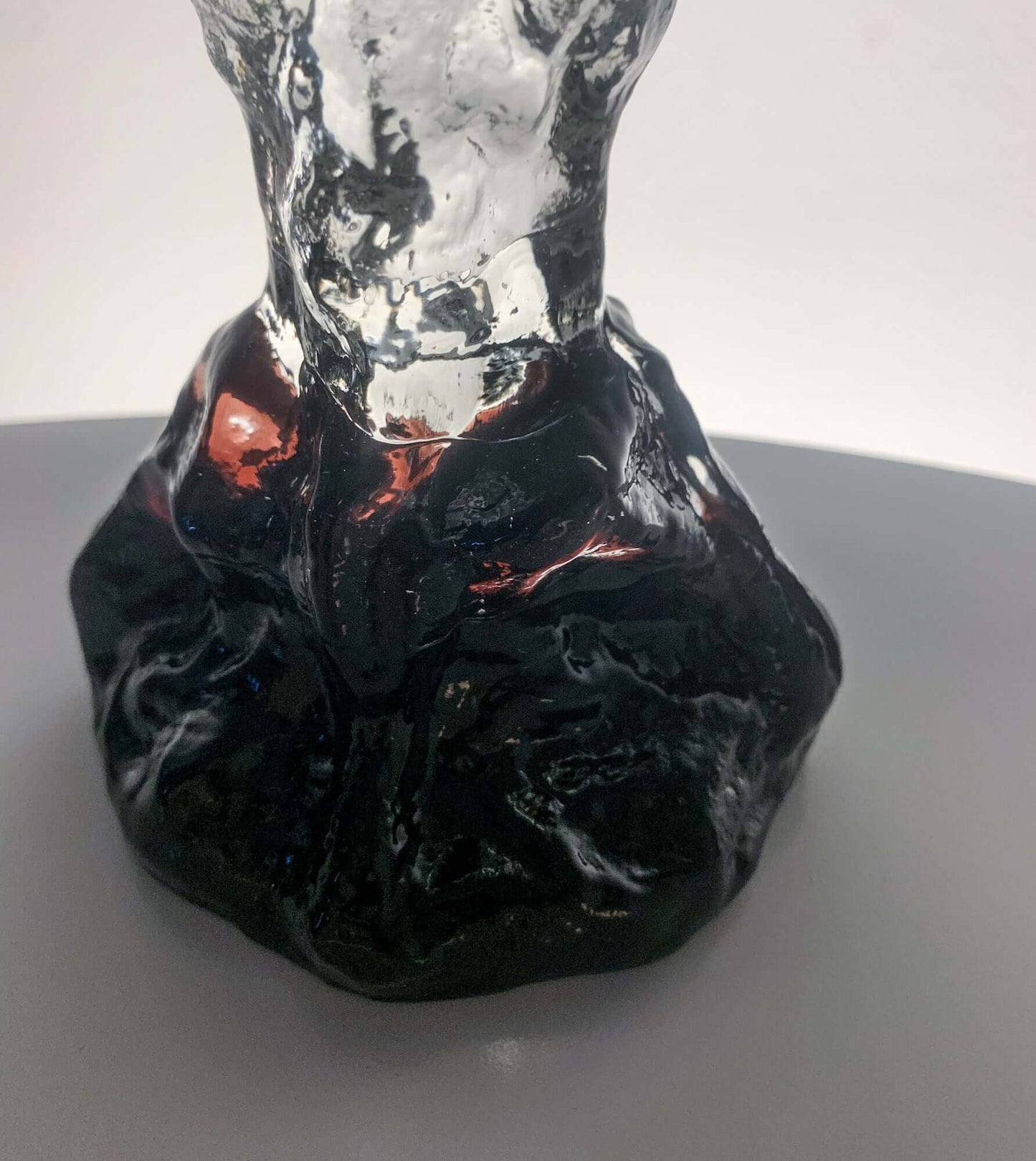 Art Glass Candle Holder & Figurine, 20 cm, Humppila Finland