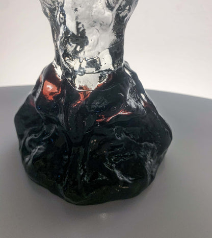 Art Glass Candle Holder & Figurine, 20 cm, Humppila Finland