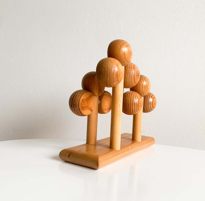 Aarikka Finland | Pine napkin holder & sculpture