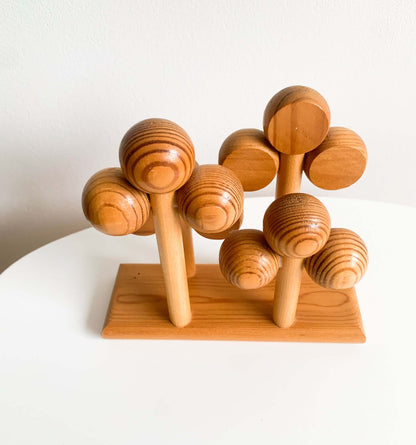 Aarikka Finland | Pine napkin holder & sculpture