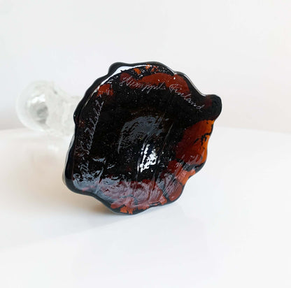 Figurine & candle holder, signed 26 cm| Humppila Finland 1980s