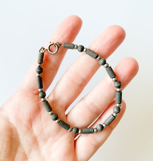 Aarikka Finland | Wooden and Metal Bracelet, Finland
