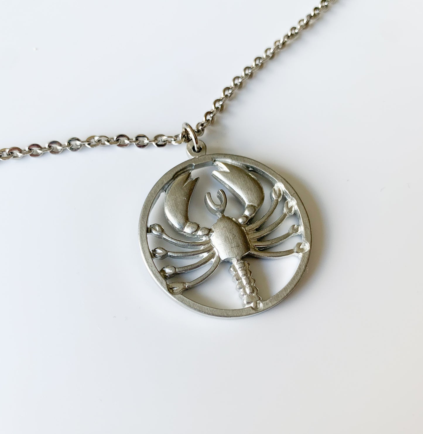 Jørgen Jensen Denmark | Pewter Cancer Pendant Necklace