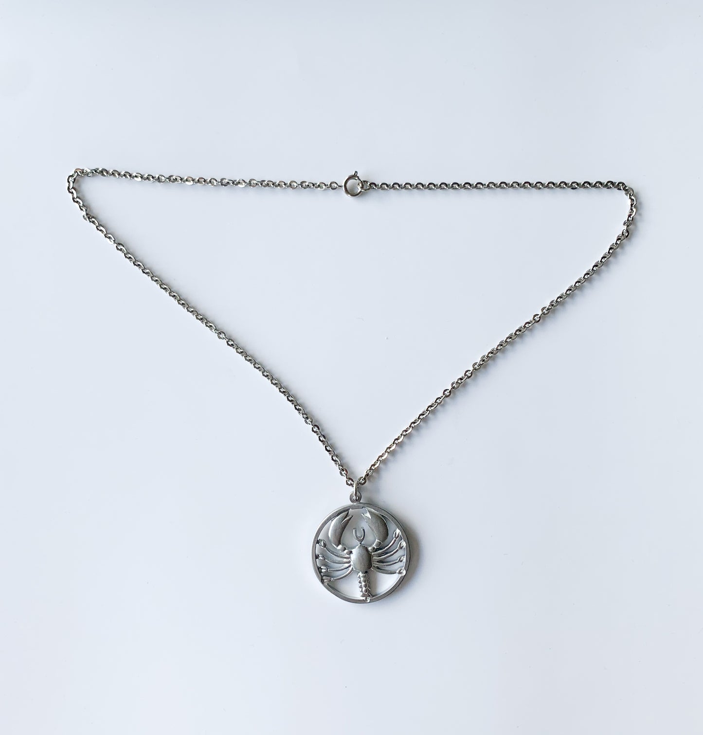 Jørgen Jensen Denmark | Pewter Cancer Pendant Necklace
