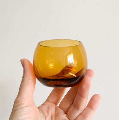 Humppila Talonpoika Amber Glasses by Pertti Santalahti | Set of 3