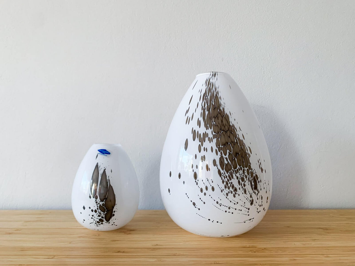Large vase Fortuna by Bjorn Weckstrom, 19 cm, Nuutajarvi Finland