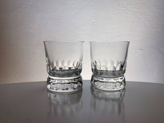 Vintage Goran Warff cut crystal glass Prince Kosta Boda Sweden