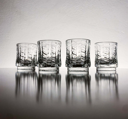 Eero Rislakki Katja | Crystal shot glasses set of 4, 1970s