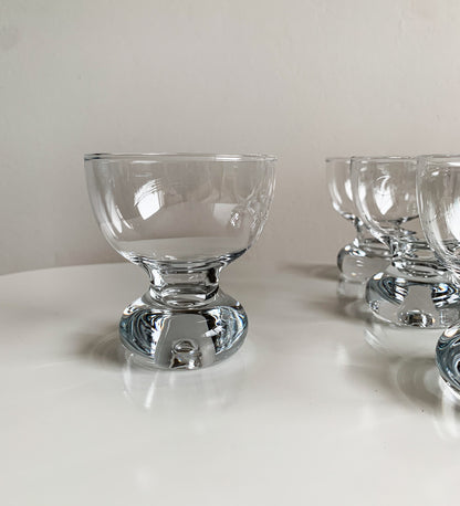 6 Riihimaen Lasi Nostalgia Glasses by Erkki Siiroinen