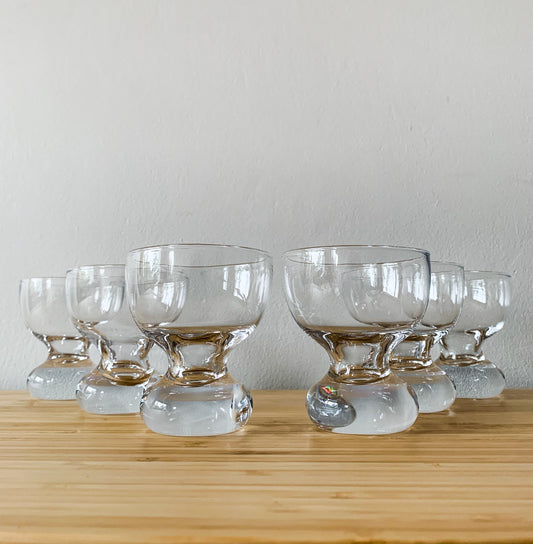 6 Riihimaen Lasi Nostalgia Glasses by Erkki Siiroinen
