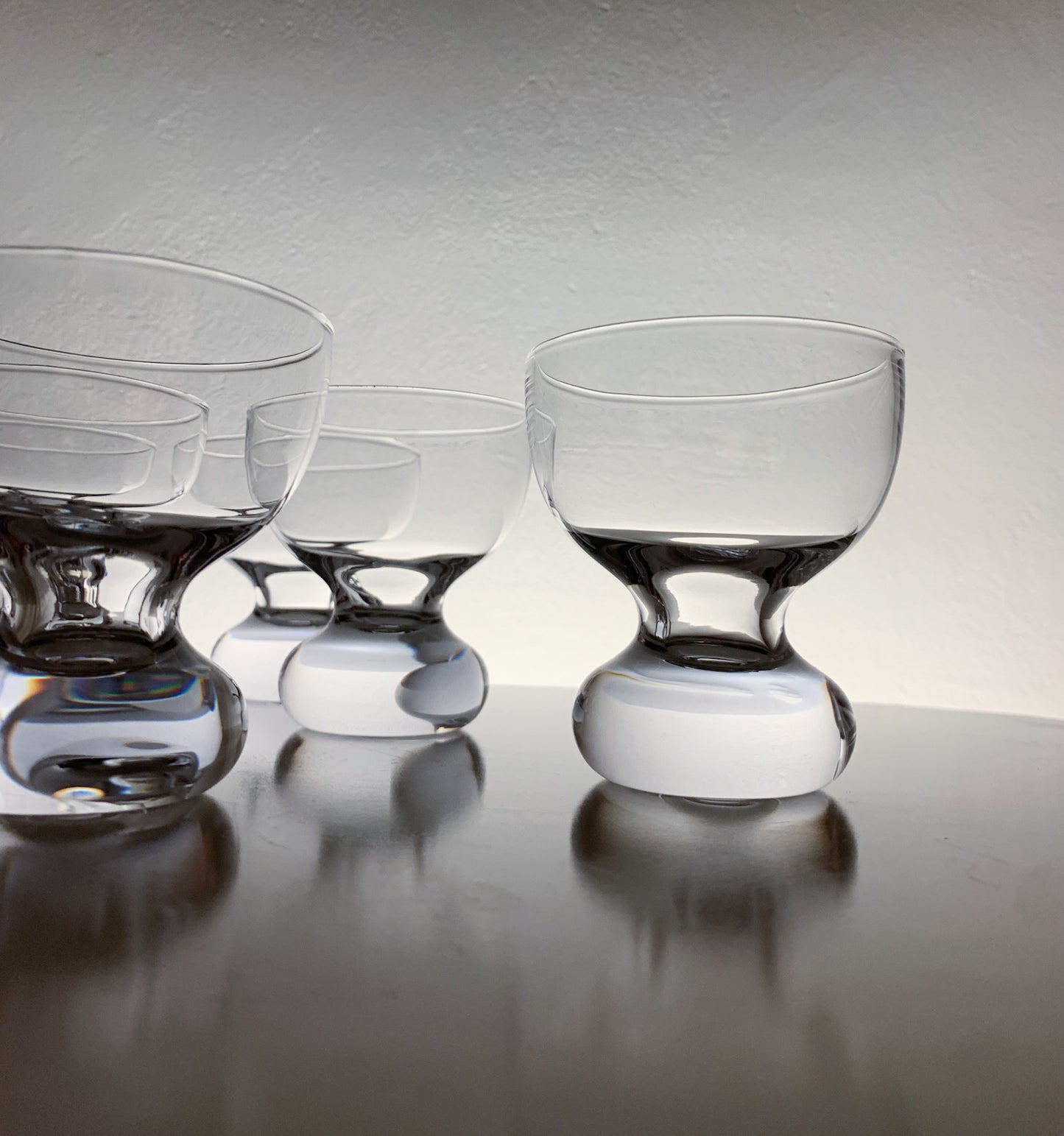 6 Riihimaen Lasi Nostalgia Glasses by Erkki Siiroinen
