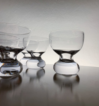 6 Riihimaen Lasi Nostalgia Glasses by Erkki Siiroinen