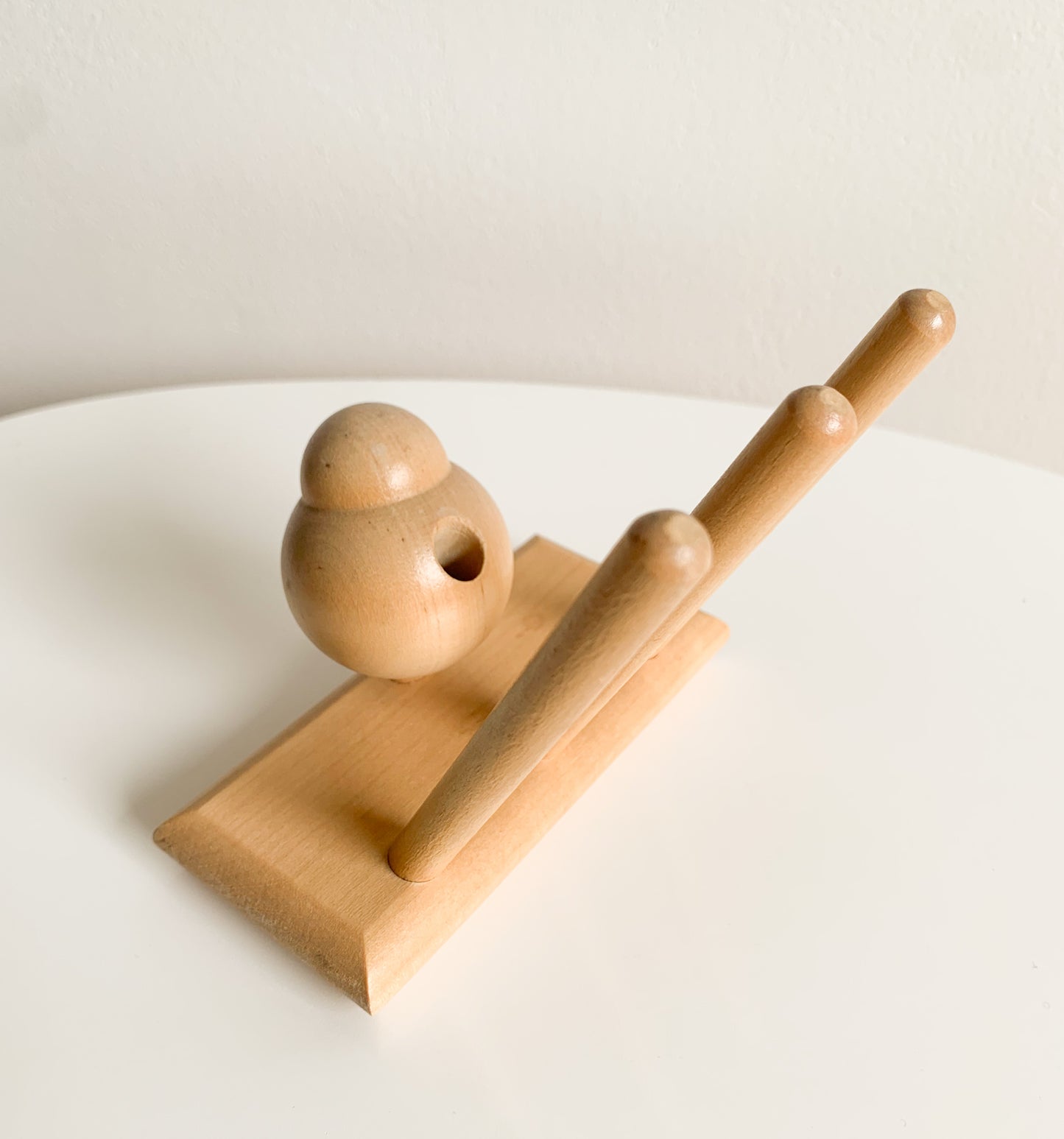 Aarikka Finland | Wooden Bird sculpture and napkin holder