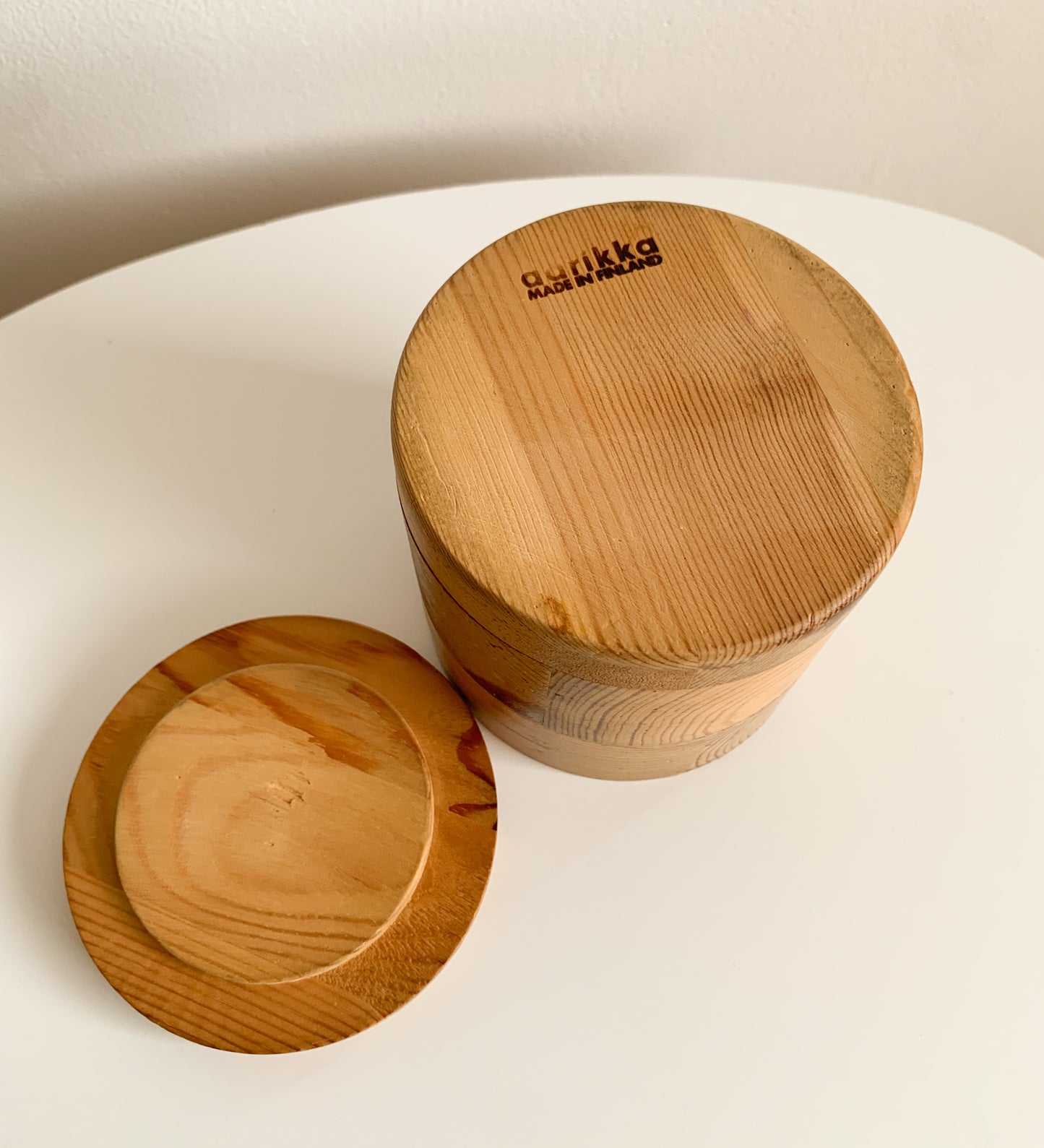 Aarikka Finland| Rare Wooden Pine Box, 1970s