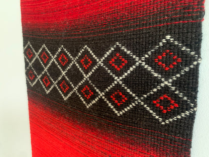 Vintage Finnish Raanu Wall Textile “Karelian Red”, 1970s