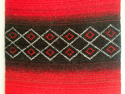 Vintage Finnish Raanu Wall Textile “Karelian Red”, 1970s