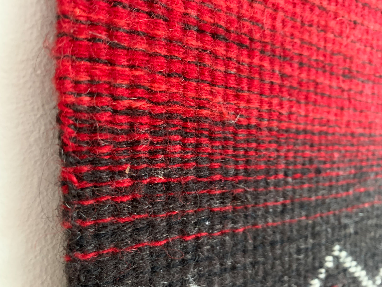 Vintage Finnish Raanu Wall Textile “Karelian Red”, 1970s