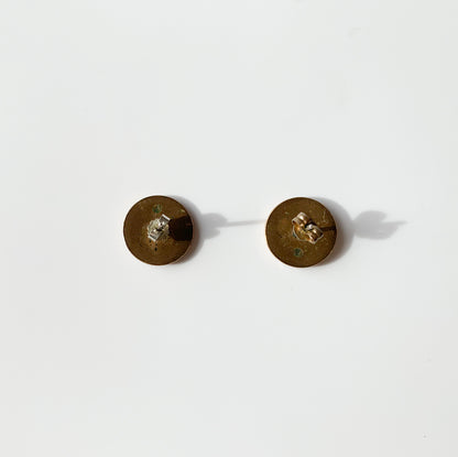 Kalevala Koru Aurinkoleijona Earrings, Bronze, Silver