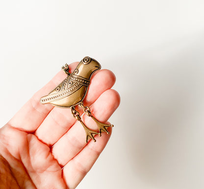 Kalevala Koru, Bronze bird Hattula pendant, large