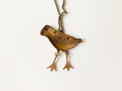 Kalevala Koru, Bronze bird Hattula pendant, large