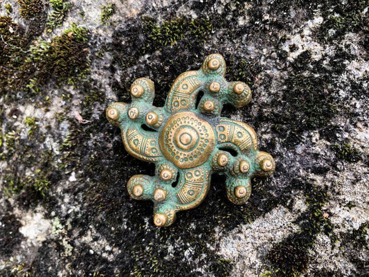 Substantial bronze brooch by Kalevala Koru, Solki-46