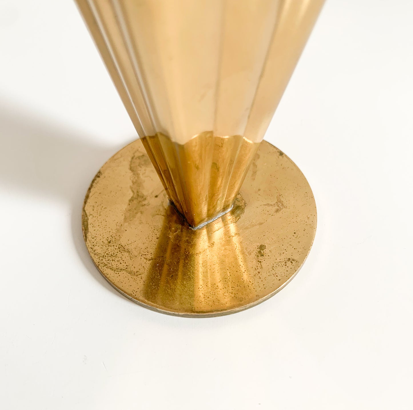 Ystad Metall | Brass Vase by Gunnar Ander, Sweden, circa 1940s