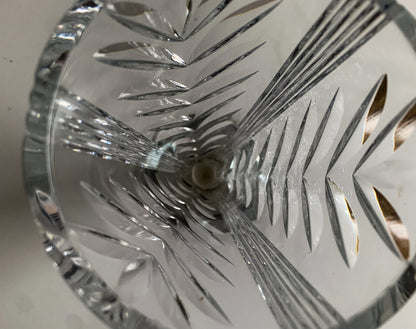 Saara Hopea Nuutajarvi Vase, Cut Crystal, Silver