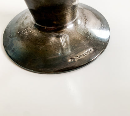 Saara Hopea Nuutajarvi Vase, Cut Crystal, Silver