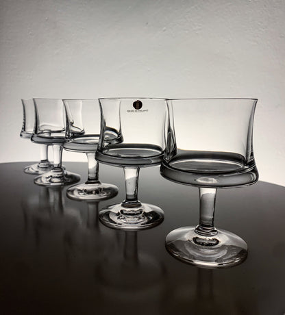 Tapio Wirkkala Iittala | Set of 5 Iittala Romantica cordial glasses