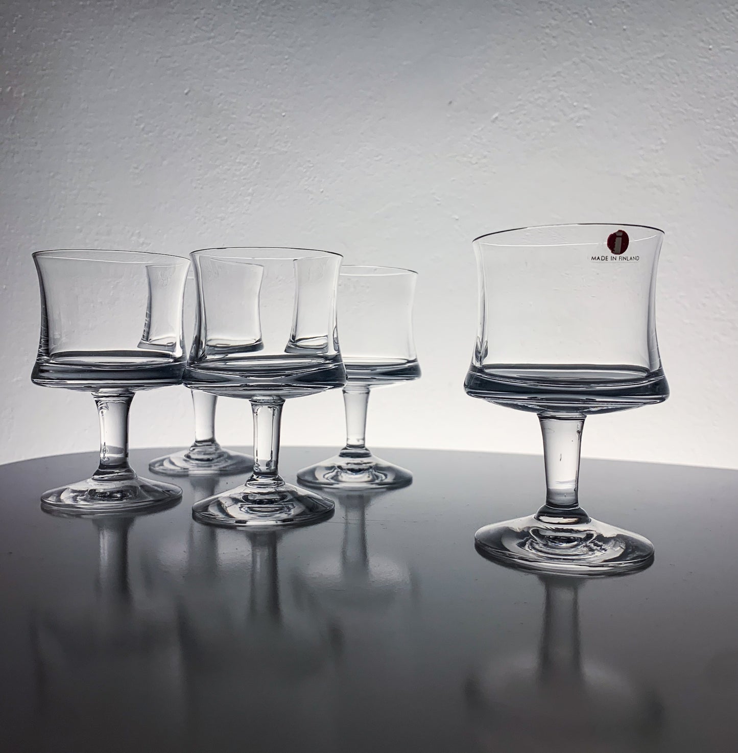 Tapio Wirkkala Iittala | Set of 5 Iittala Romantica cordial glasses