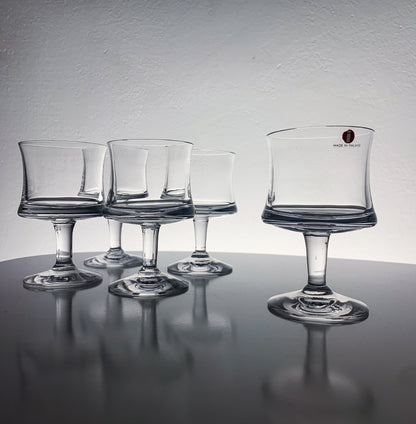 Tapio Wirkkala Iittala | Set of 5 Iittala Romantica cordial glasses