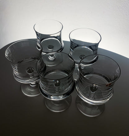 Tapio Wirkkala Iittala | Set of 5 Iittala Romantica cordial glasses