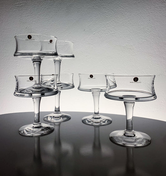 Tapio Wirkkala | Set of 6 Iittala Romantica champagne glasses